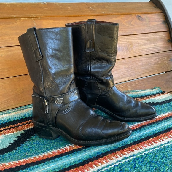 Harley Davidson ladies Moto Boots - Picture 2 of 14